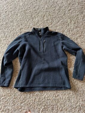 Kuhl Men's Black Half-Zip Fleece Pullover